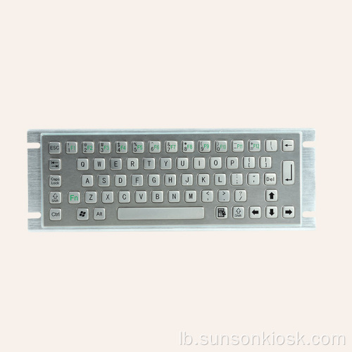 Braille Metalic Keyboard fir Informatiounskiosk